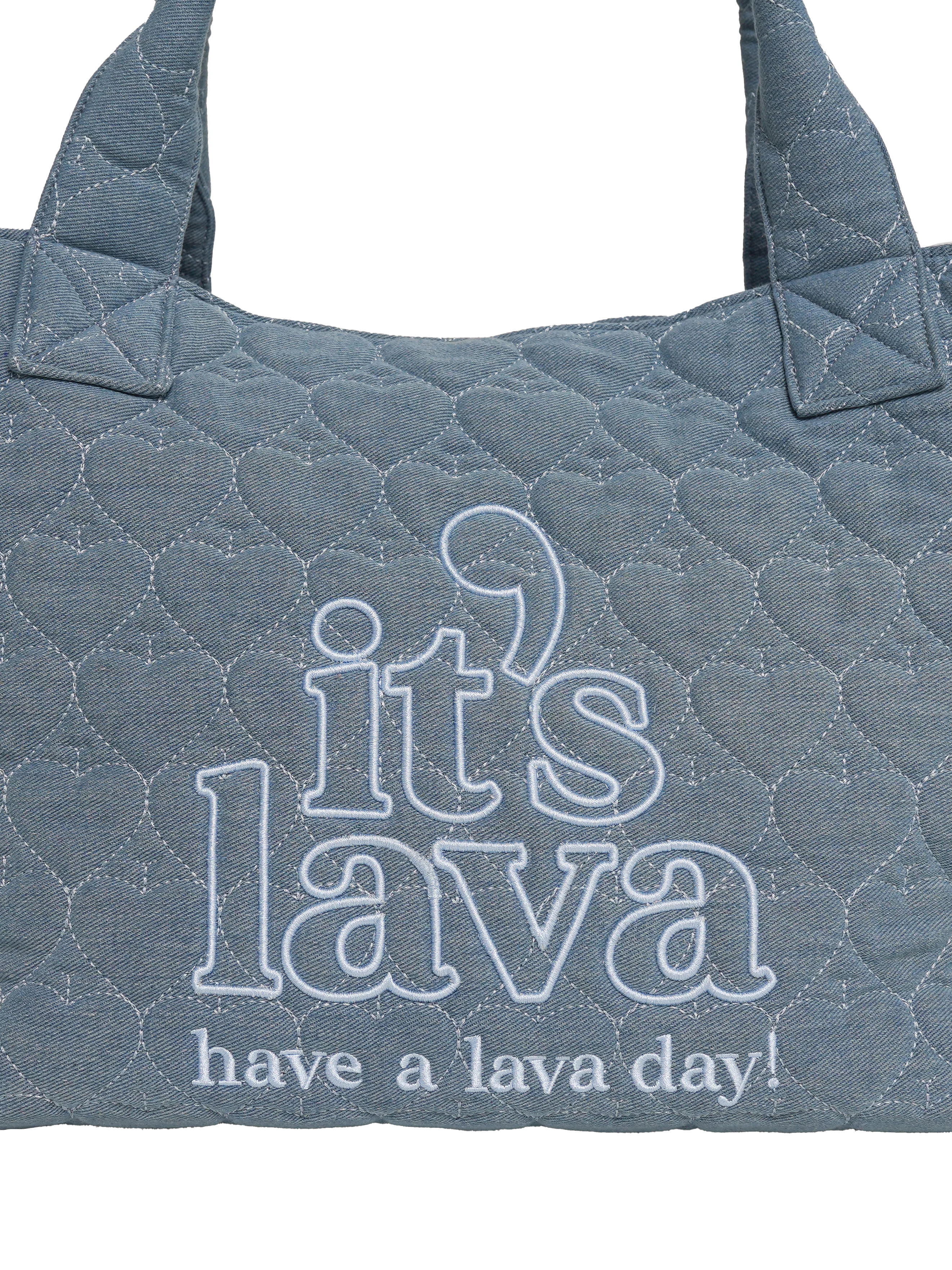 DENIM HEARTS MAXI TOTE - Image 6